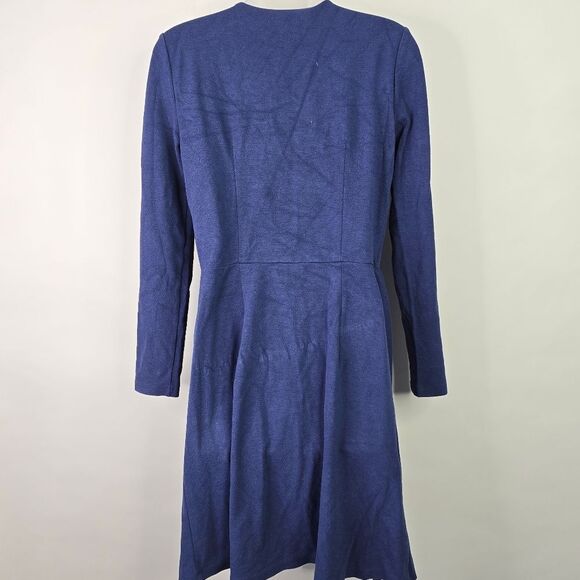 4/$35 LOFT Blue Wrap Dress - Picture 3 of 7